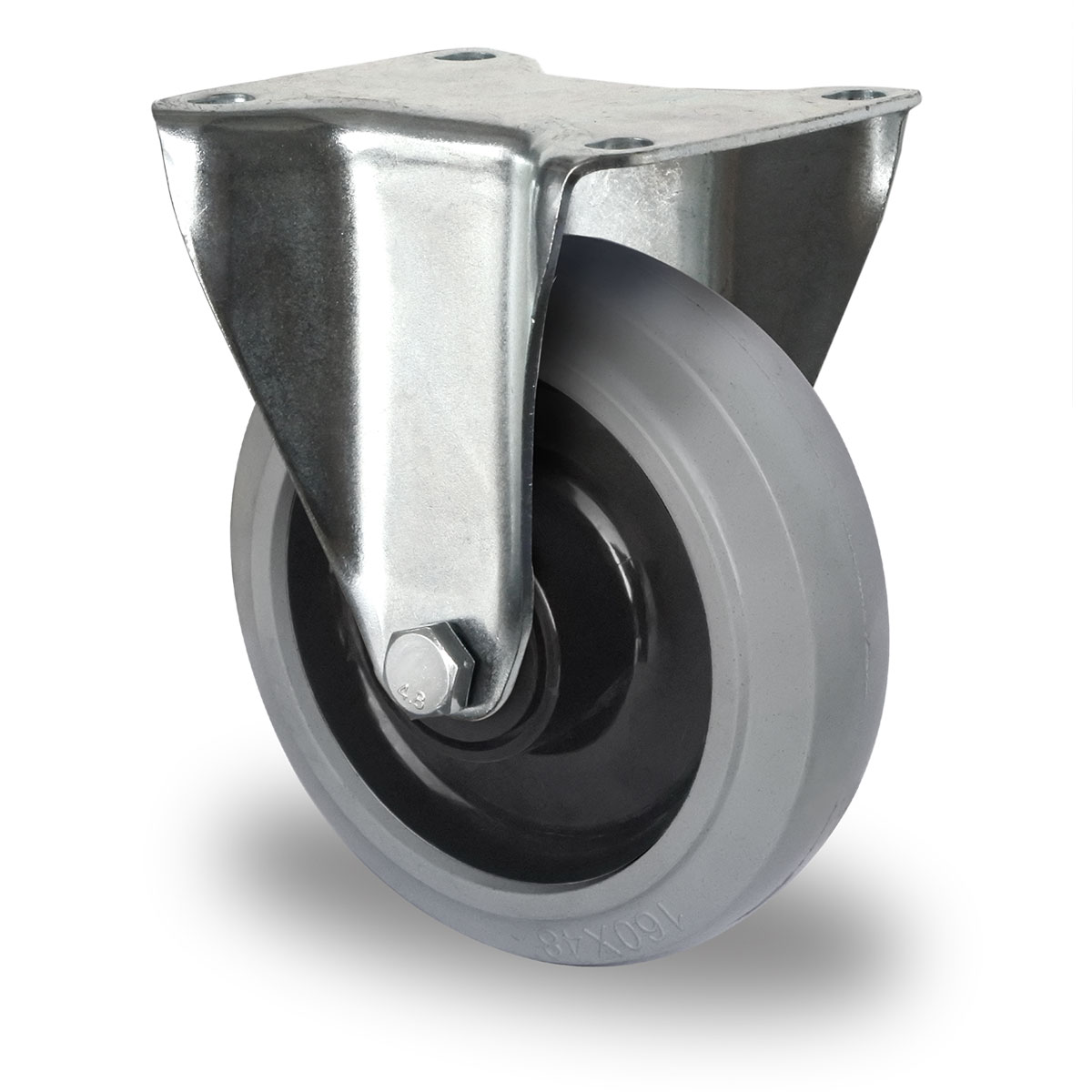 fixed castor d 160 mm series R4E2 double ball bearing