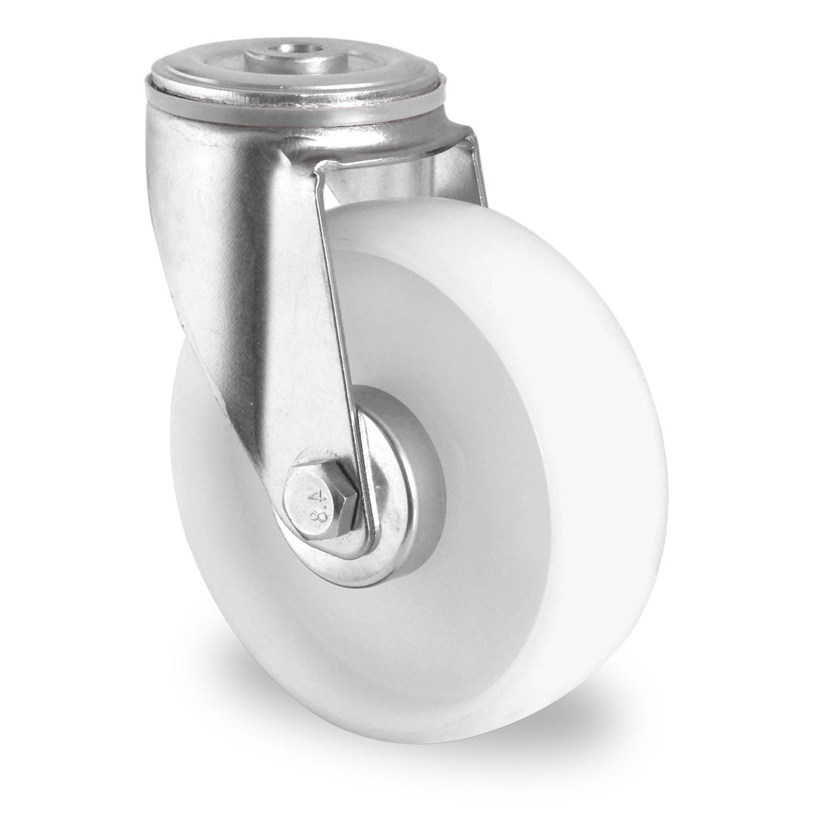 bolt hole swivel castor d 125 mm series P0P0 roller bearing