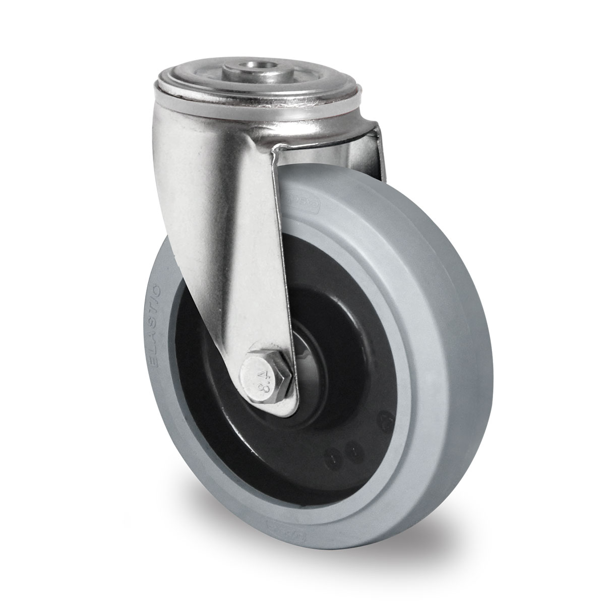 bolt hole swivel castor d 160 mm series R4E2 double ball bearing