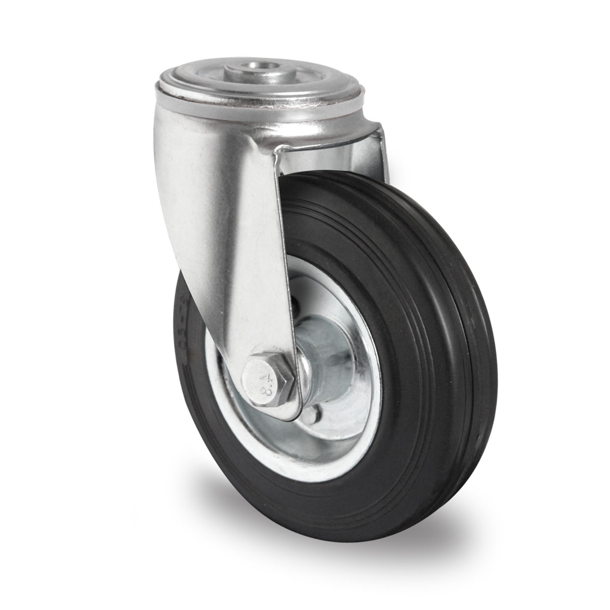 drejeligt hjul med bolthul d 160 mm serie SWS4 rulleleje