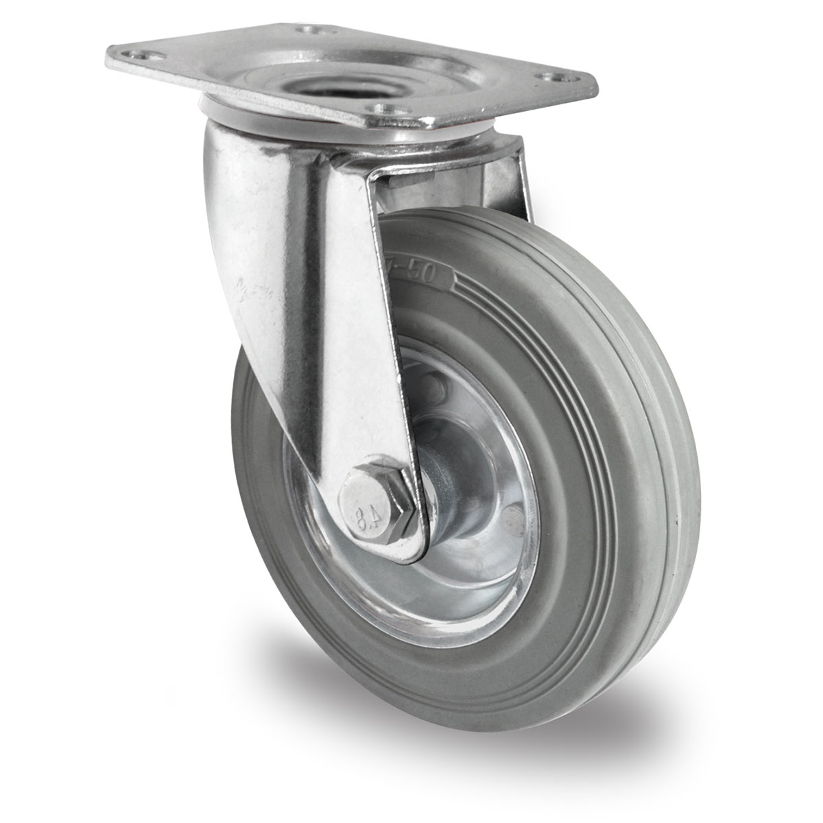 swivel castor d 80 mm series SWR2 roller bearing