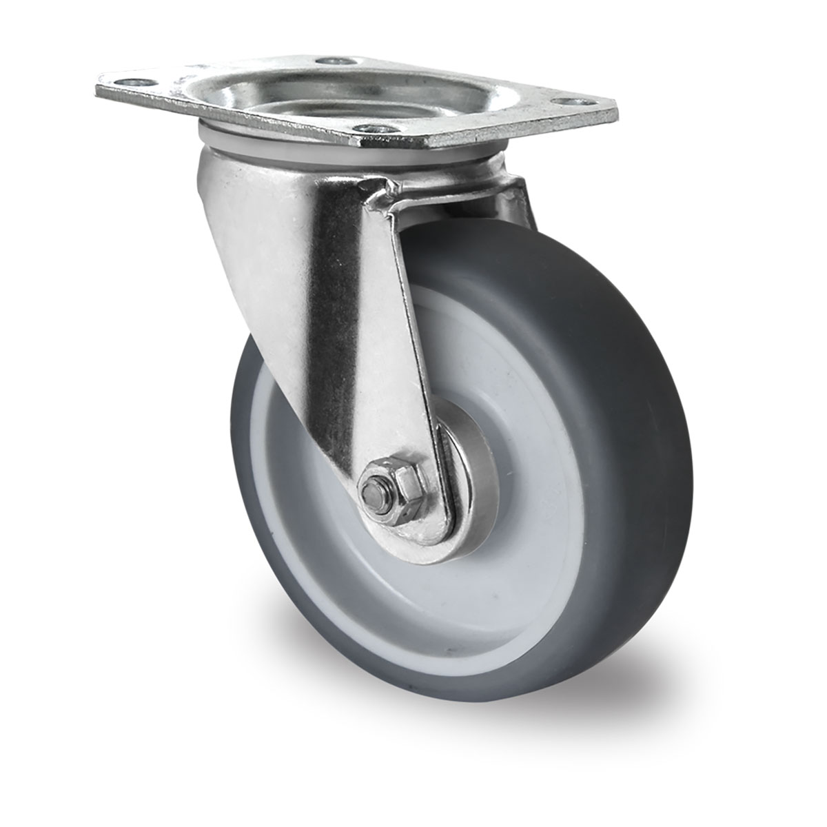 swivel castor d 100 mm series P2W2 roller bearing