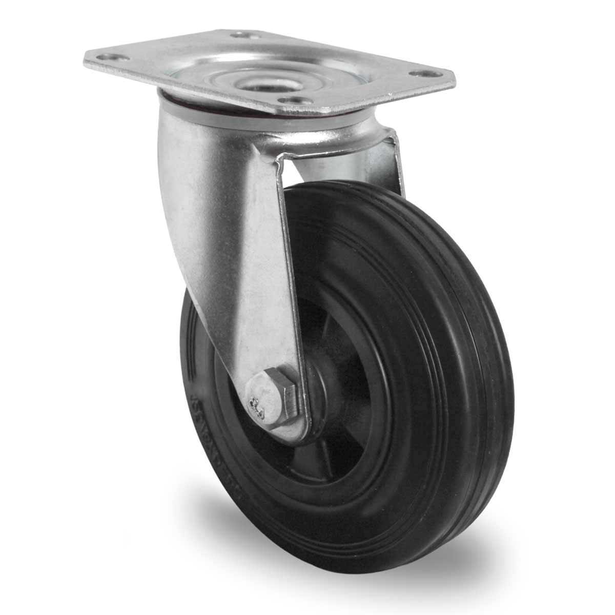 swivel castor d 125 mm series P4S4 roller bearing