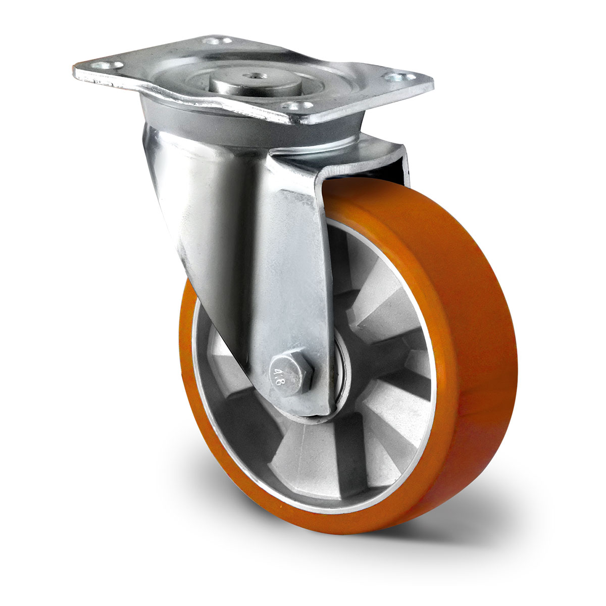 drejeligt hjul d 125 mm serie BAU5 dobbelt kugleleje