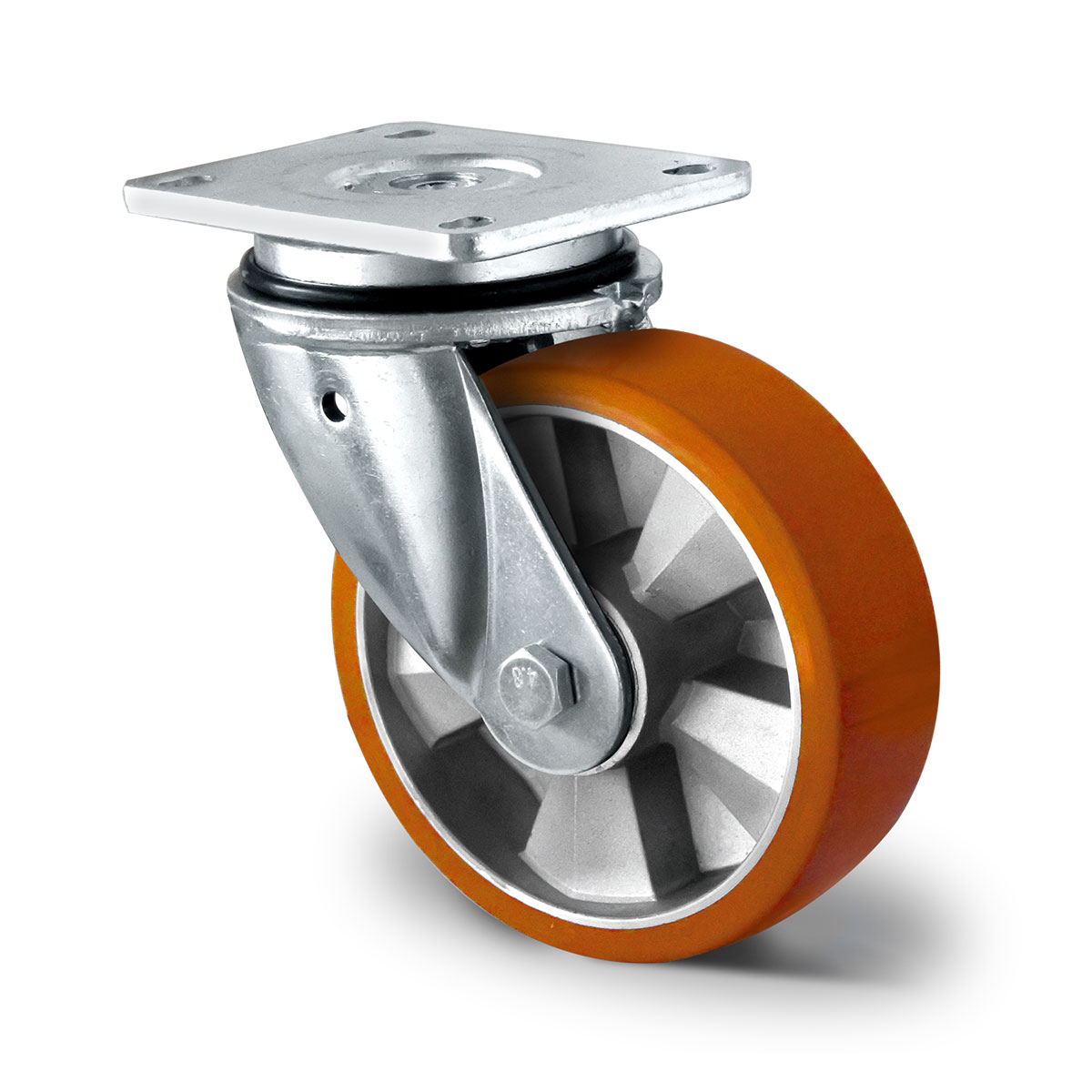 drejeligt hjul d 125 mm serie BAU5 dobbelt kugleleje