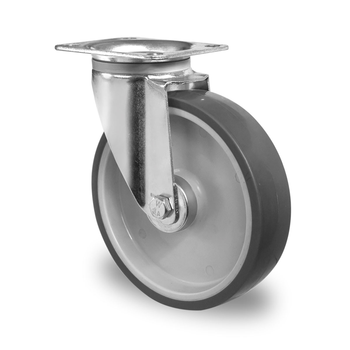 swivel castor d 200 mm series P2V2 roller bearing