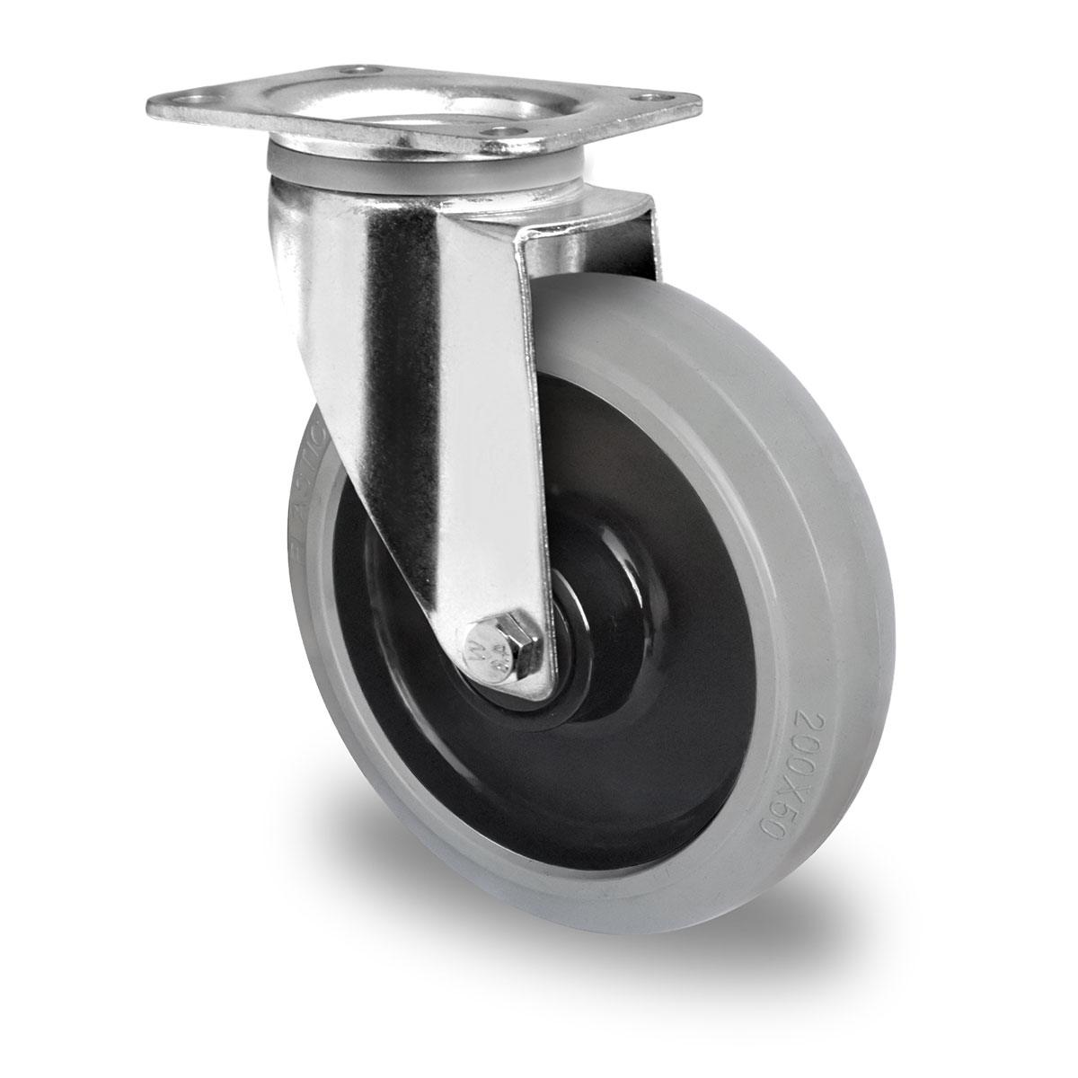 swivel castor d 200 mm series R4E2 double ball bearing