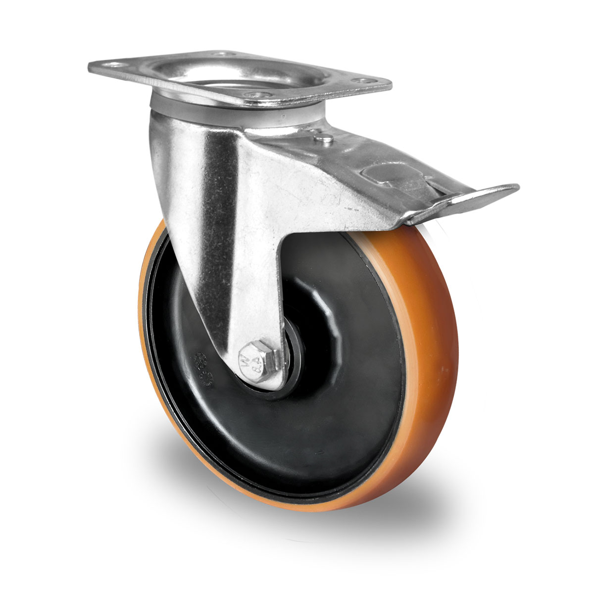 swivel castor with total brake d 160 mm series Z4U5 double ball bearing