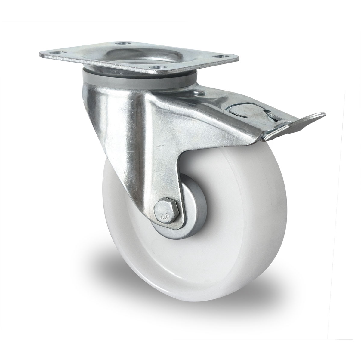 swivel castor with total brake d 160 mm series N0N0 roller bearing